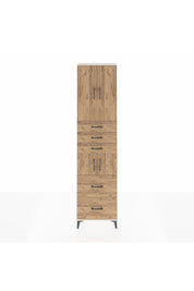 Arges Dolap 4 Raflı 5 Çekmeceli 4 Kapaklı 60x30x243 Aytaşı-Çam