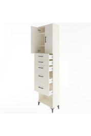Arges Dolap 3 Raflı 5 Çekmeceli 2 Kapaklı 60x30x243 - S32M066V1A