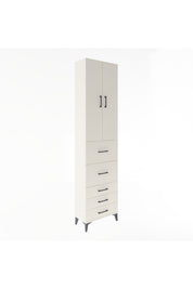 Arges Dolap 4 Raflı 5 Çekmeceli 2 Kapaklı 60x30x243 Aytaşı-Aytaşı