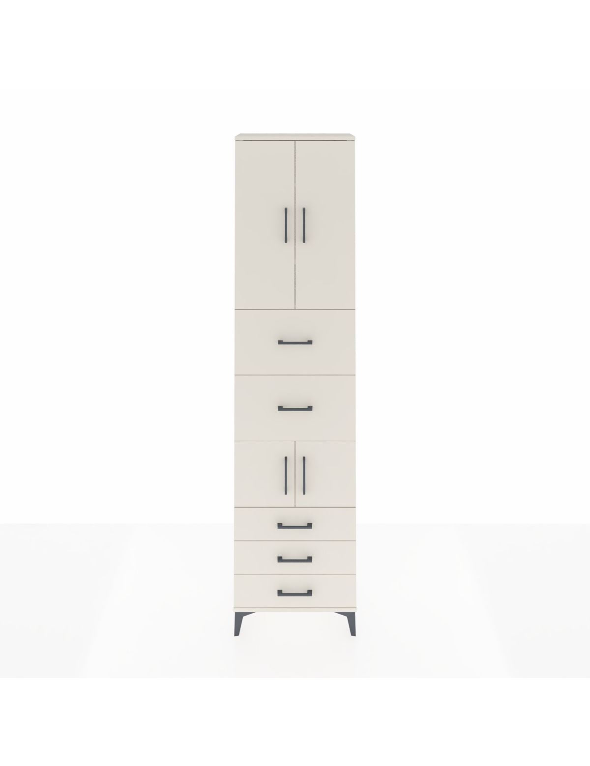 Arges Dolap 4 Raflı 5 Çekmeceli 4 Kapaklı 60x30x243 Aytaşı-Aytaşı