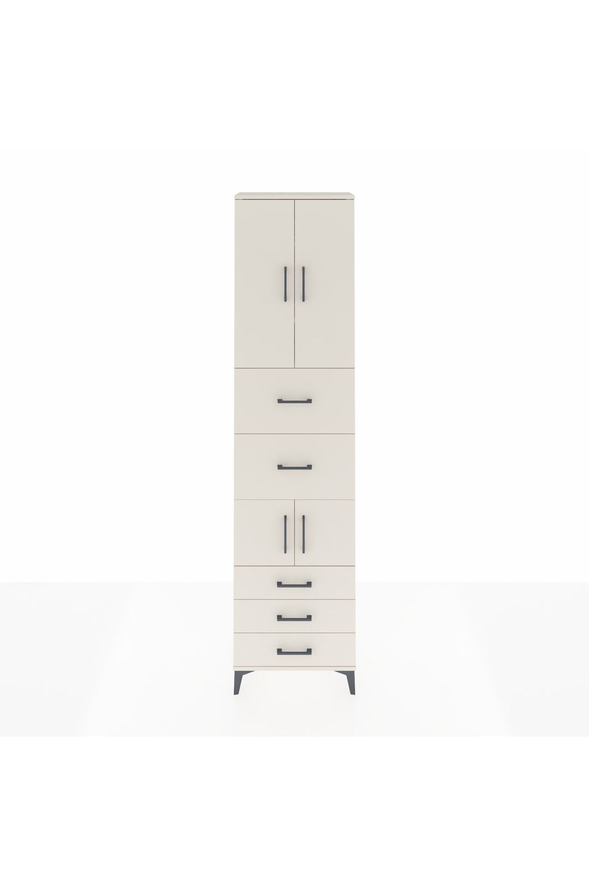 Arges Dolap 4 Raflı 5 Çekmeceli 4 Kapaklı 60x30x243 Aytaşı-Aytaşı