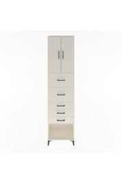 Arges Dolap 3 Raflı 5 Çekmeceli 2 Kapaklı 60x30x243 Aytaşı-Aytaşı