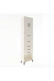 Arges Dolap 3 Raflı 5 Çekmeceli 2 Kapaklı 60x30x243 Aytaşı-Aytaşı