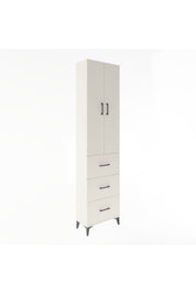 Arges Dolap 4 Raflı 3 Çekmeceli 2 Kapaklı 60x30x243 Aytaşı-Aytaşı