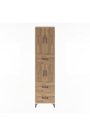 Arges Dolap 5 Raflı 3 Çekmeceli 4 Kapaklı 60x30x243 Aytaşı-Çam