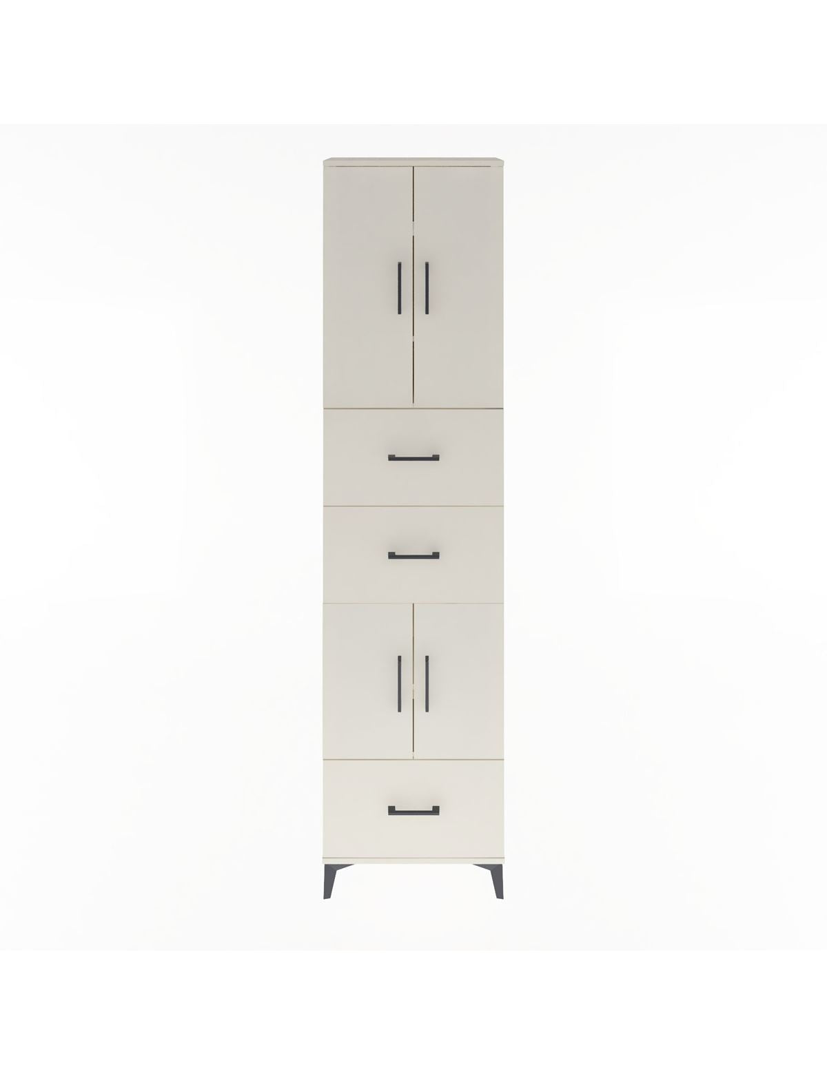 Arges Dolap 5 Raflı 3 Çekmeceli 4 Kapaklı 60x30x243 Aytaşı-Aytaşı