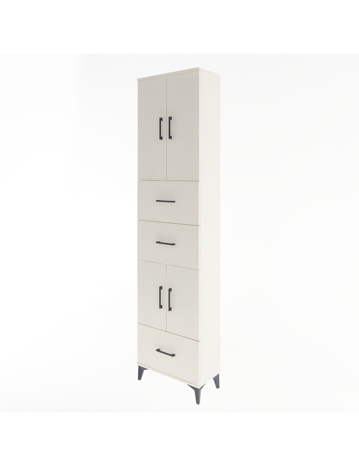 Arges Dolap 5 Raflı 3 Çekmeceli 4 Kapaklı 60x30x243 - S32M072V1A