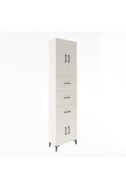 Arges Dolap Tek Raflı 3 Çekmeceli 4 Kapaklı 60x30x243 Aytaşı-Aytaşı