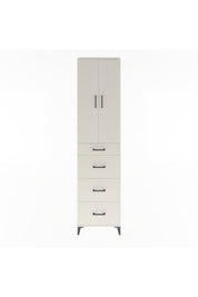 Arges Dolap Tek Raflı 4 Çekmeceli 2 Kapaklı 60x30x243 Aytaşı-Aytaşı