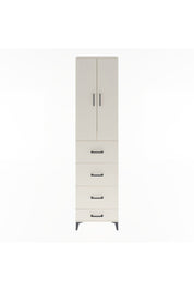 Arges Dolap Tek Raflı 4 Çekmeceli 2 Kapaklı 60x30x243 Aytaşı-Aytaşı