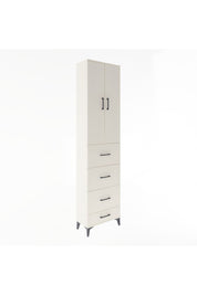 Arges Dolap Tek Raflı 4 Çekmeceli 2 Kapaklı 60x30x243 Aytaşı-Aytaşı