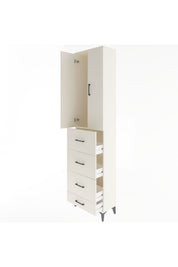 Arges Dolap Tek Raflı 4 Çekmeceli 2 Kapaklı 60x30x243 Aytaşı-Aytaşı