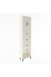 Arges Dolap Tek Raflı 4 Çekmeceli 2 Kapaklı 60x30x243 Aytaşı-Aytaşı