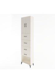 Arges Dolap Tek Raflı 4 Çekmeceli 2 Kapaklı 60x30x243 Aytaşı-Aytaşı