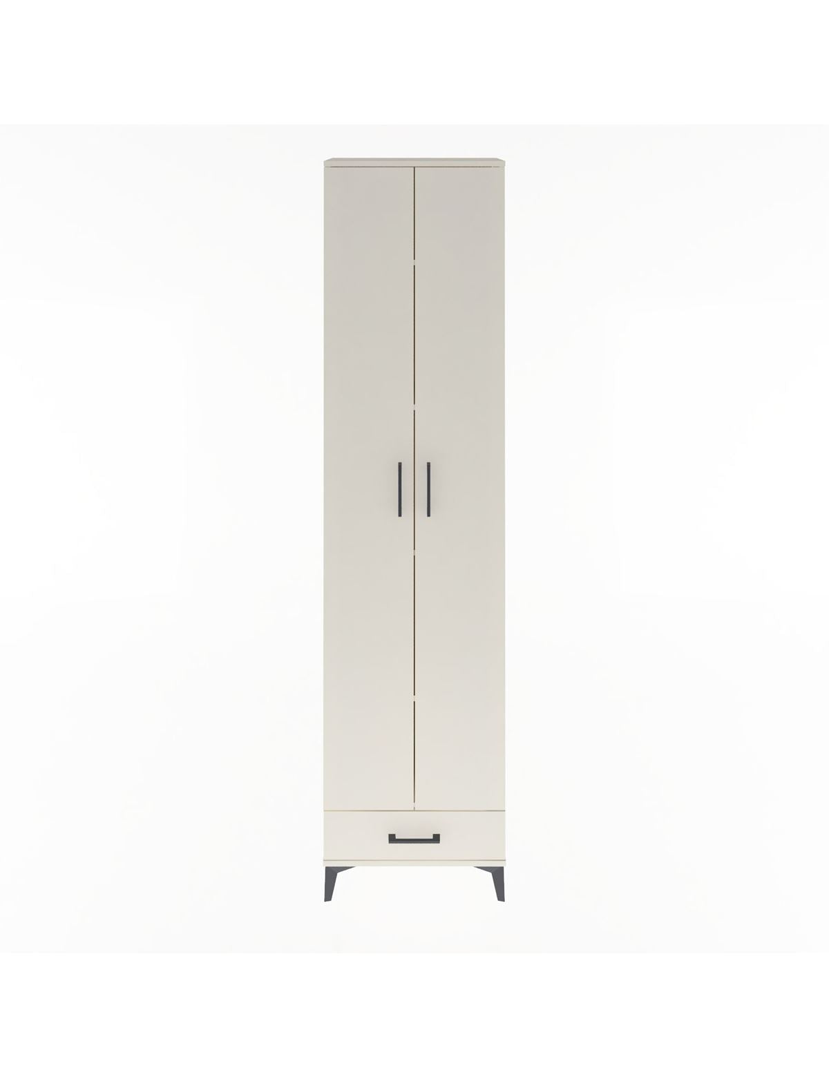 Arges Dolap 5 Raflı Tek Çekmeceli 2 Kapaklı 60x30x243 Aytaşı-Aytaşı