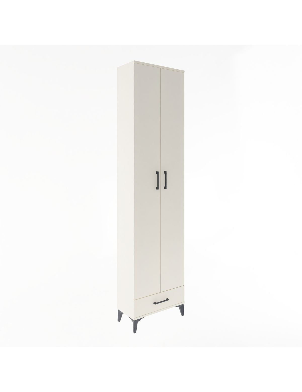 Arges Dolap 5 Raflı Tek Çekmeceli 2 Kapaklı 60x30x243 Aytaşı-Aytaşı