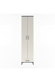 Arges Dolap 5 Raflı Tek Çekmeceli 2 Kapaklı 60x30x243 Antrasit-Aytaşı