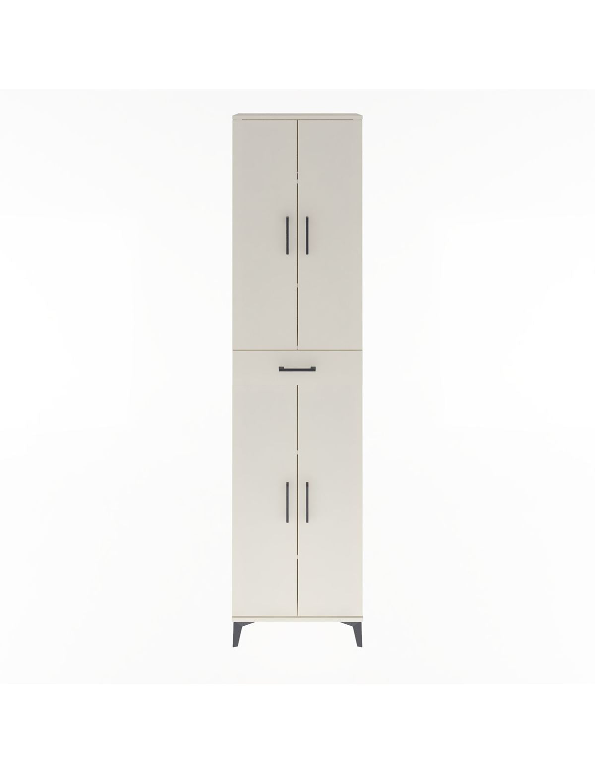 Arges Dolap 5 Raflı Tek Çekmeceli 4 Kapaklı 60x30x243 Aytaşı-Aytaşı