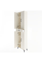 Arges Dolap 5 Raflı Tek Çekmeceli 4 Kapaklı 60x30x243 Aytaşı-Aytaşı