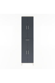 Arges Dolap 5 Raflı Tek Çekmeceli 4 Kapaklı 60x30x243 Aytaşı-Antrasit