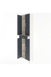 Arges Dolap 5 Raflı Tek Çekmeceli 4 Kapaklı 60x30x243 Aytaşı-Antrasit