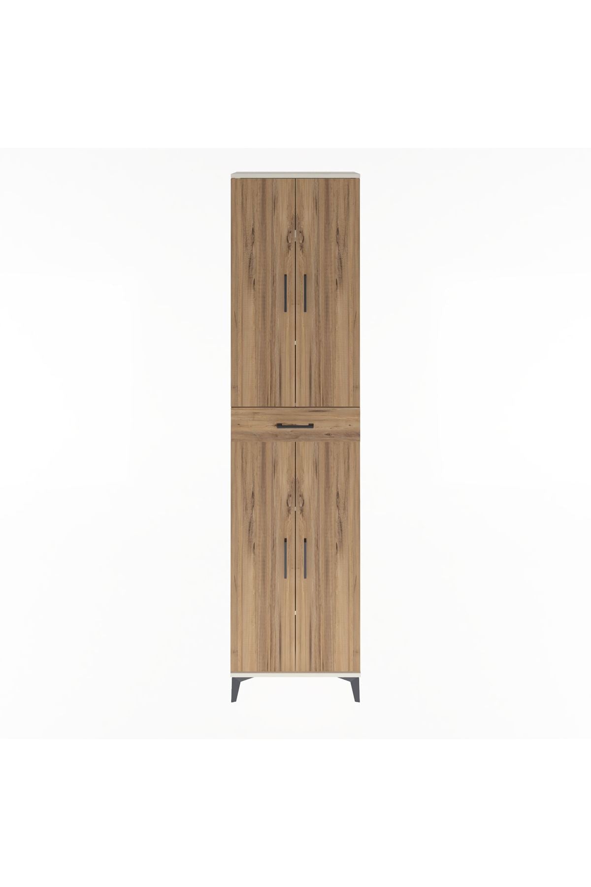 Arges Dolap 5 Raflı Tek Çekmeceli 4 Kapaklı 60x30x243 Aytaşı-Çam