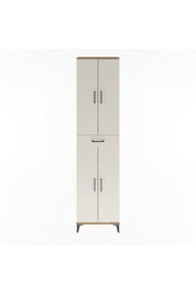 Arges Dolap 5 Raflı Tek Çekmeceli 4 Kapaklı 60x30x243 Çam-Aytaşı
