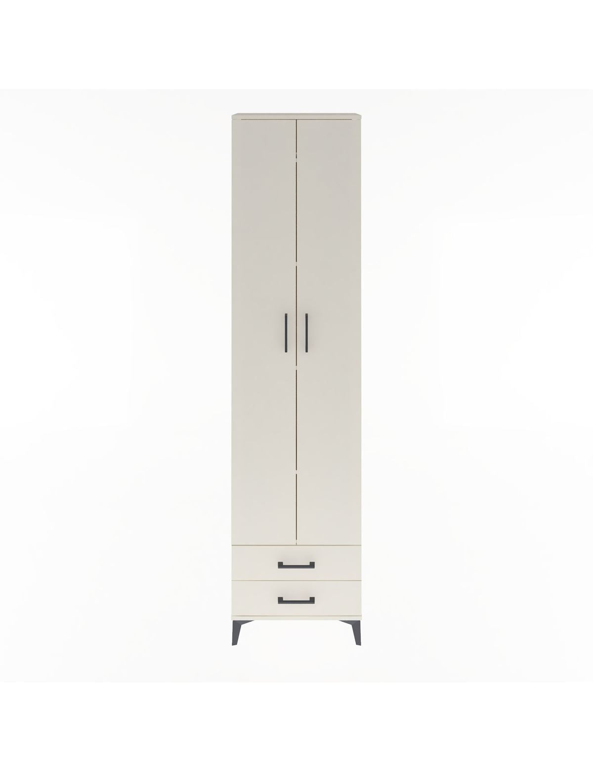 Arges Dolap 5 Raflı 2 Çekmeceli 2 Kapaklı 60x30x243 Aytaşı-Aytaşı