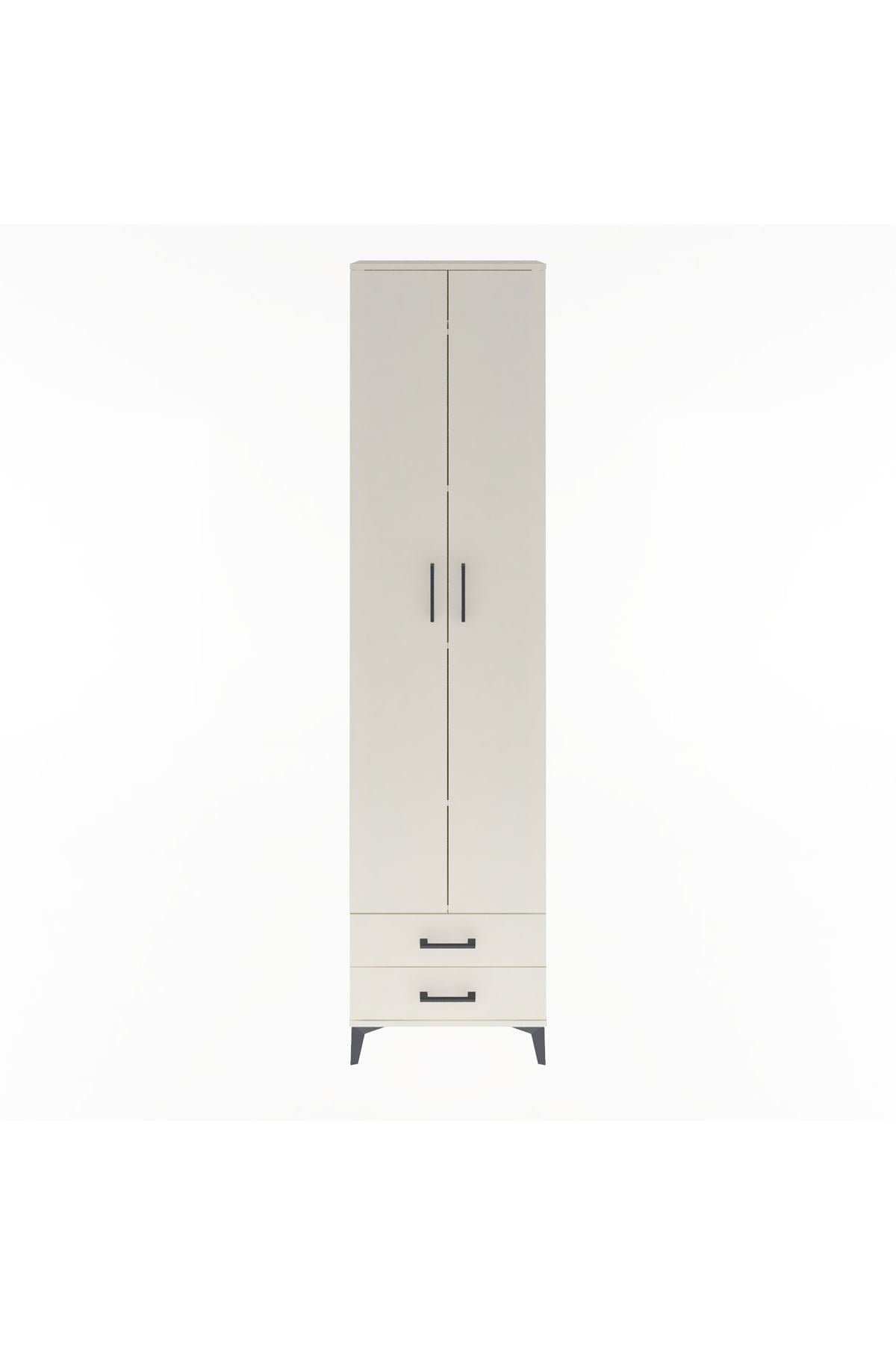 Arges Dolap 5 Raflı 2 Çekmeceli 2 Kapaklı 60x30x243 Aytaşı-Aytaşı