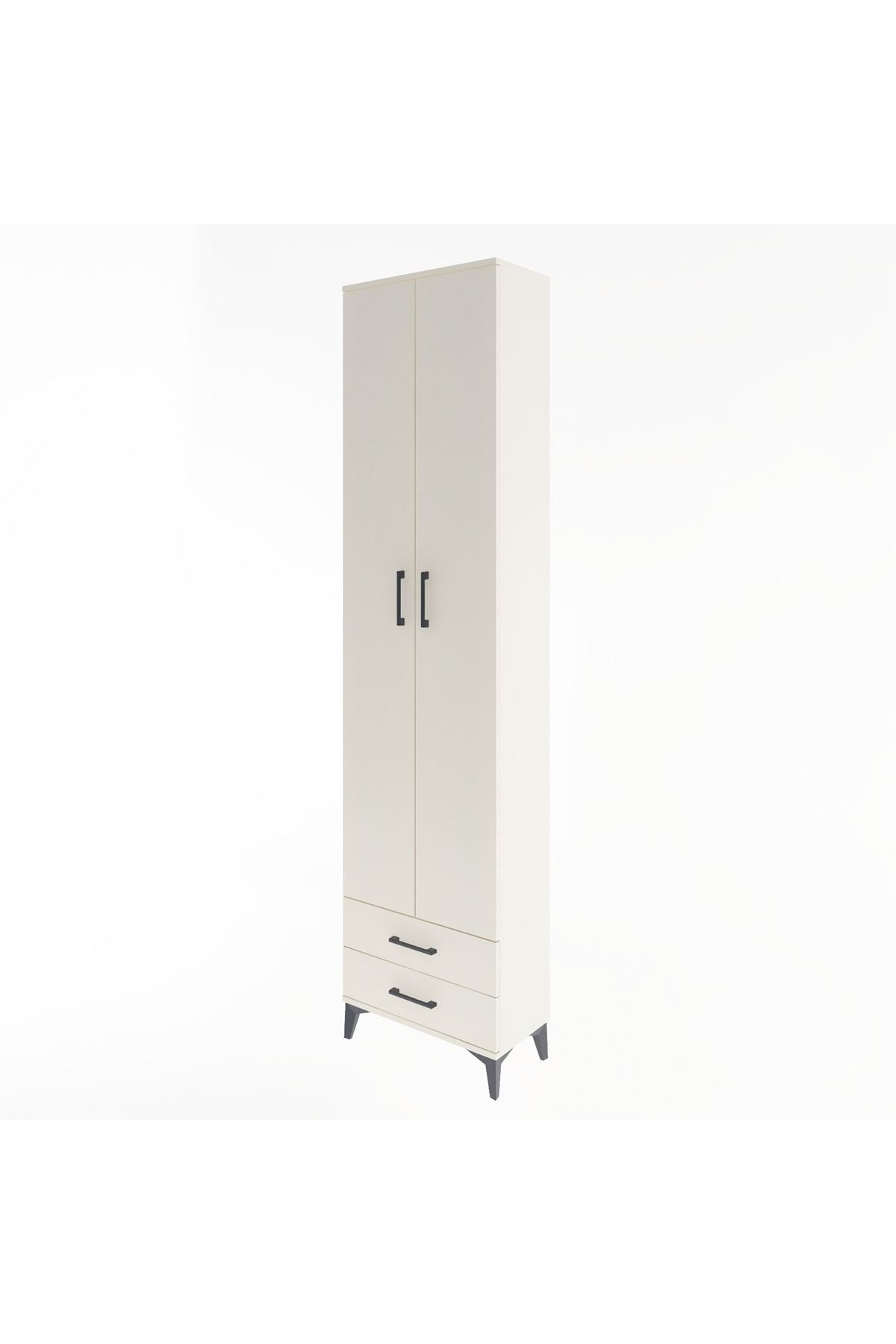 Arges Dolap 5 Raflı 2 Çekmeceli 2 Kapaklı 60x30x243 Aytaşı-Aytaşı