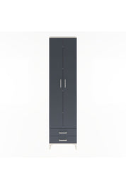 Arges Dolap 5 Raflı 2 Çekmeceli 2 Kapaklı 60x30x243 Aytaşı-Antrasit