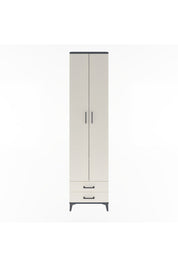 Arges Dolap 5 Raflı 2 Çekmeceli 2 Kapaklı 60x30x243 Antrasit-Aytaşı