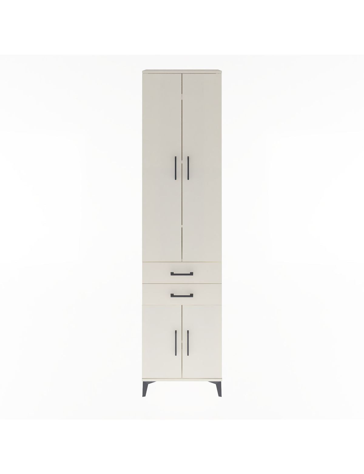 Arges Dolap 5 Raflı 2 Çekmeceli 4 Kapaklı 60x30x243 Aytaşı-Aytaşı