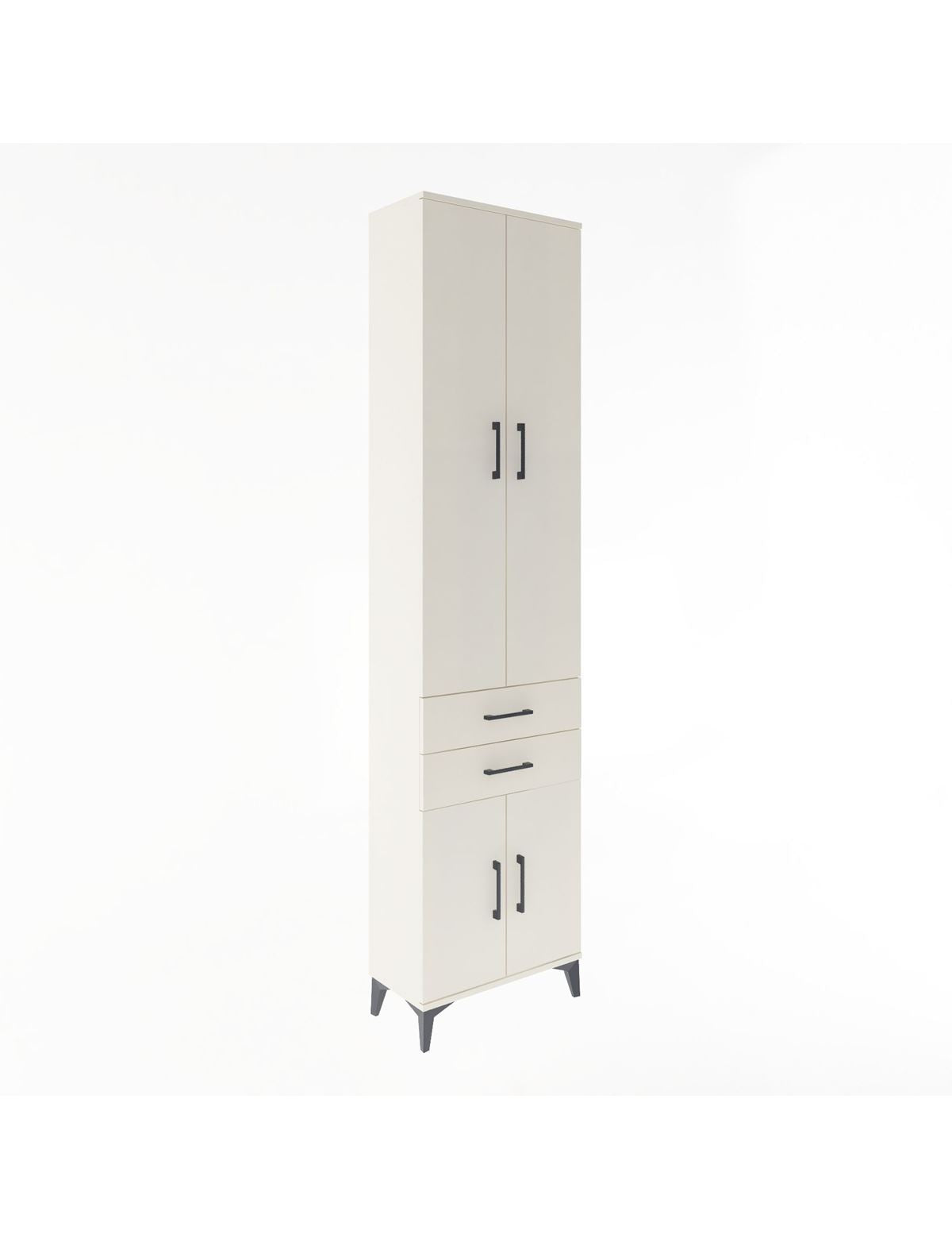 Arges Dolap 5 Raflı 2 Çekmeceli 4 Kapaklı 60x30x243 Aytaşı-Aytaşı