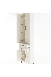 Arges Dolap 5 Raflı 2 Çekmeceli 4 Kapaklı 60x30x243 Aytaşı-Aytaşı