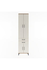 Arges Dolap 5 Raflı 2 Çekmeceli 4 Kapaklı 60x30x243 Çam-Aytaşı