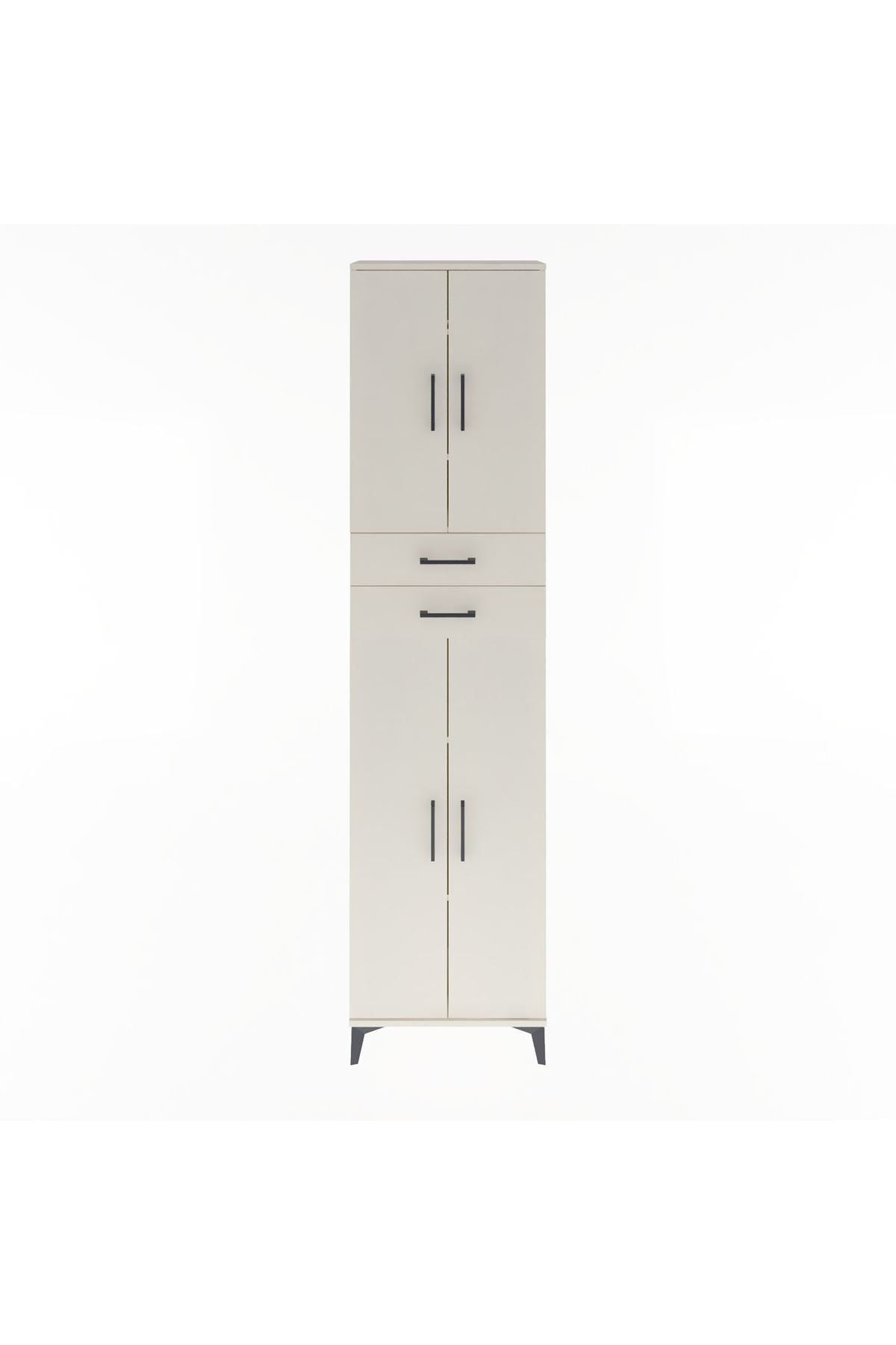 Arges Dolap 5 Raflı 2 Çekmeceli 4 Kapaklı 60x30x243 Aytaşı-Aytaşı