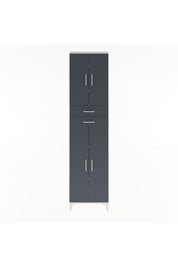 Arges Dolap 5 Raflı 2 Çekmeceli 4 Kapaklı 60x30x243 Aytaşı-Antrasit
