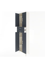 Arges Dolap 5 Raflı 2 Çekmeceli 4 Kapaklı 60x30x243 Aytaşı-Antrasit