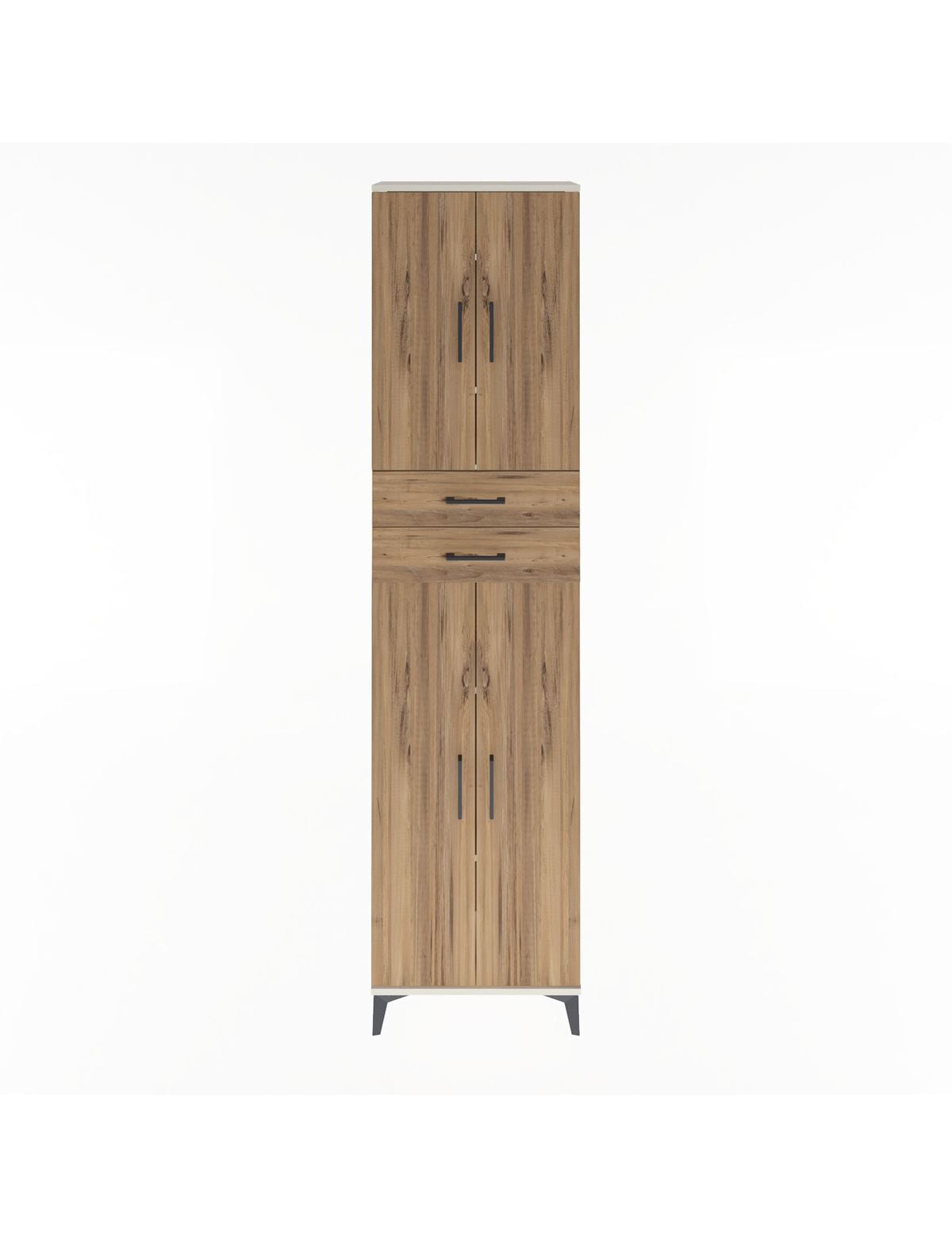 Arges Dolap 5 Raflı 2 Çekmeceli 4 Kapaklı 60x30x243 Aytaşı-Çam