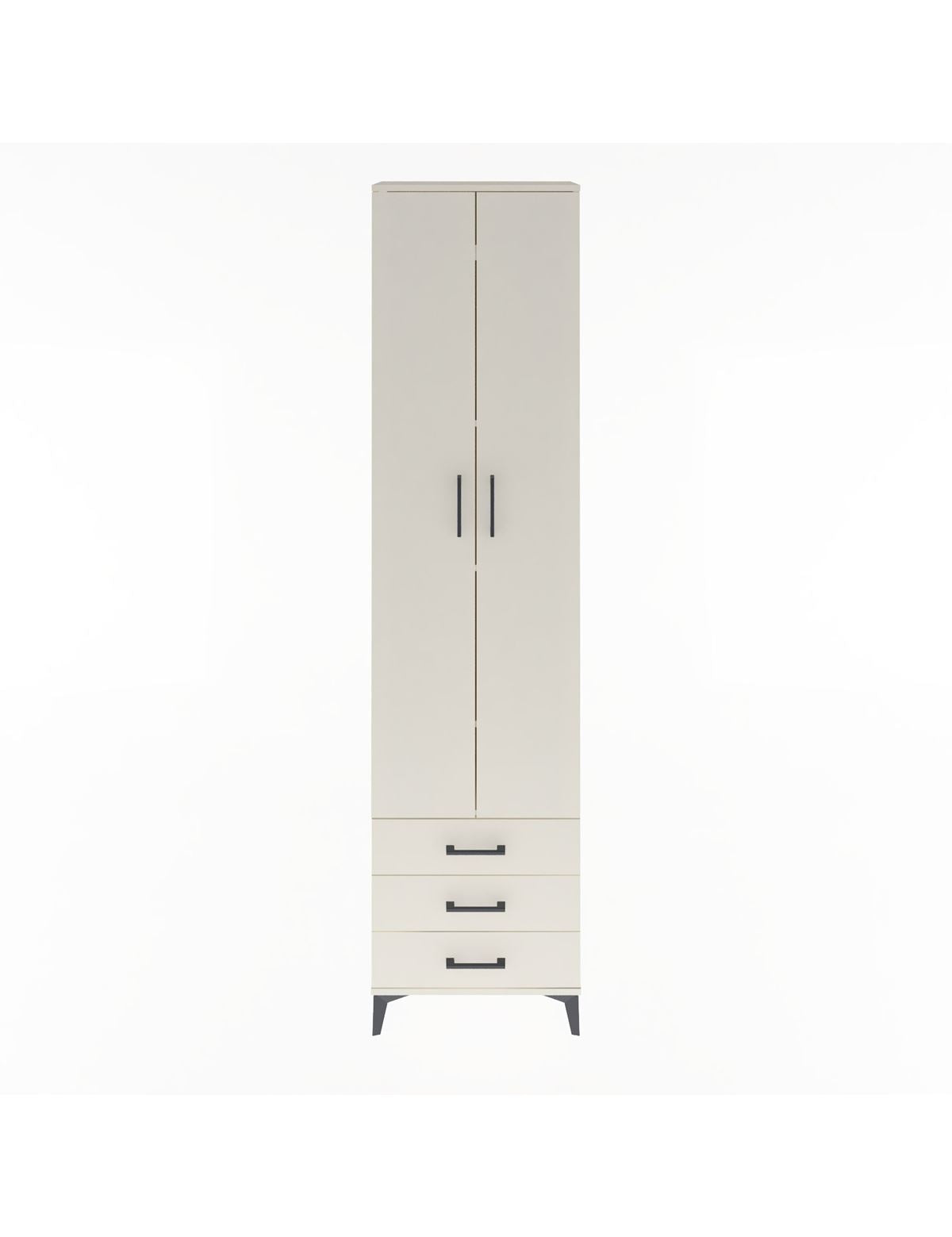 Arges Dolap 5 Raflı 3 Çekmeceli 2 Kapaklı 60x30x243 Aytaşı-Aytaşı