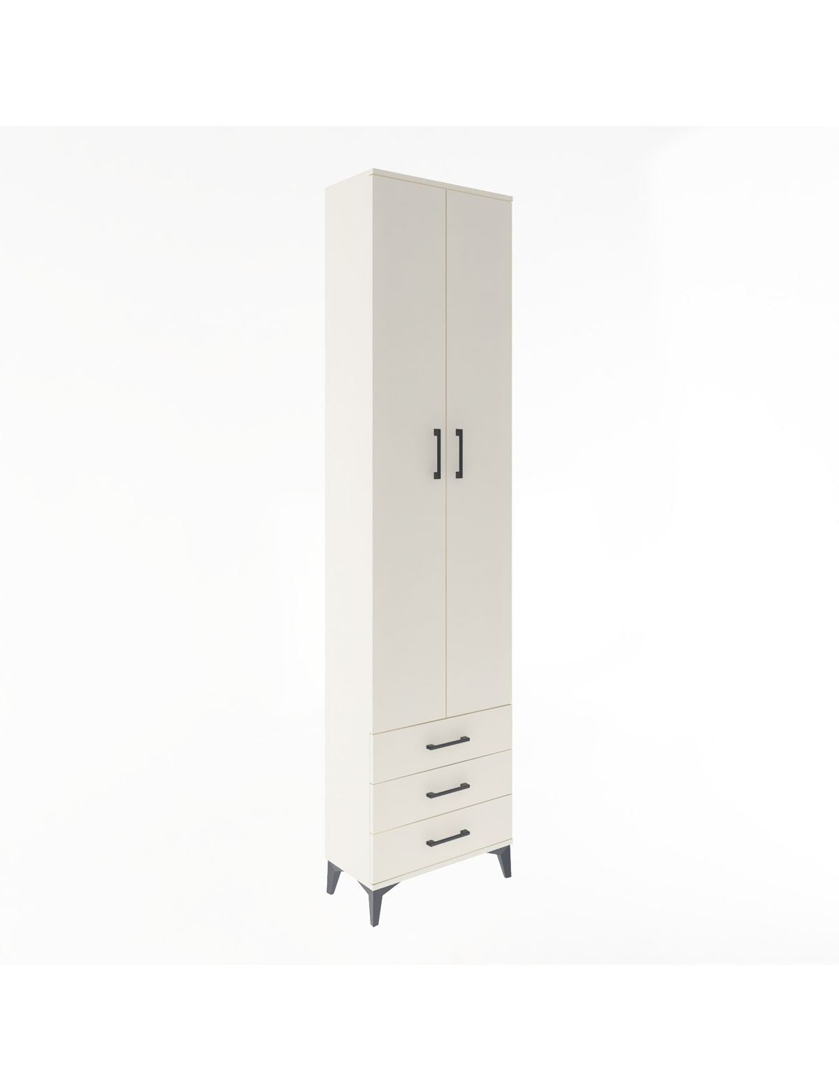 Arges Dolap 5 Raflı 3 Çekmeceli 2 Kapaklı 60x30x243 Aytaşı-Aytaşı