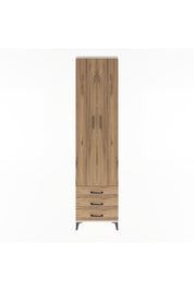Arges Dolap 5 Raflı 3 Çekmeceli 2 Kapaklı 60x30x243 Aytaşı-Çam