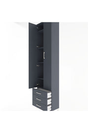 Arges Dolap 5 Raflı 3 Çekmeceli 2 Kapaklı 60x30x243 - S32M082V5A