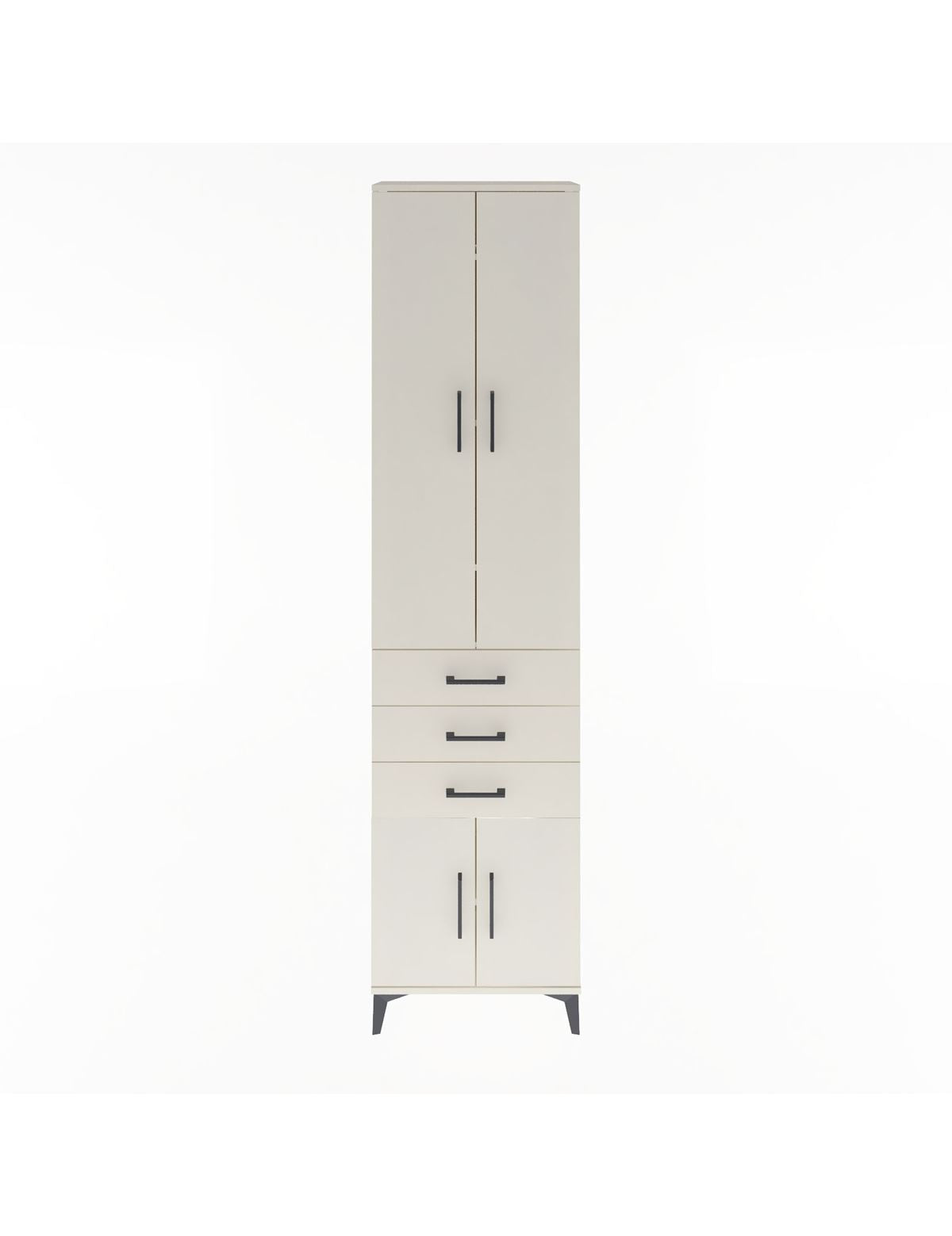 Arges Dolap 5 Raflı 3 Çekmeceli 4 Kapaklı 60x30x243 Aytaşı-Aytaşı