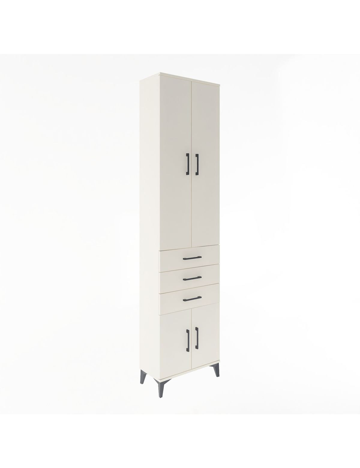 Arges Dolap 5 Raflı 3 Çekmeceli 4 Kapaklı 60x30x243 Aytaşı-Aytaşı