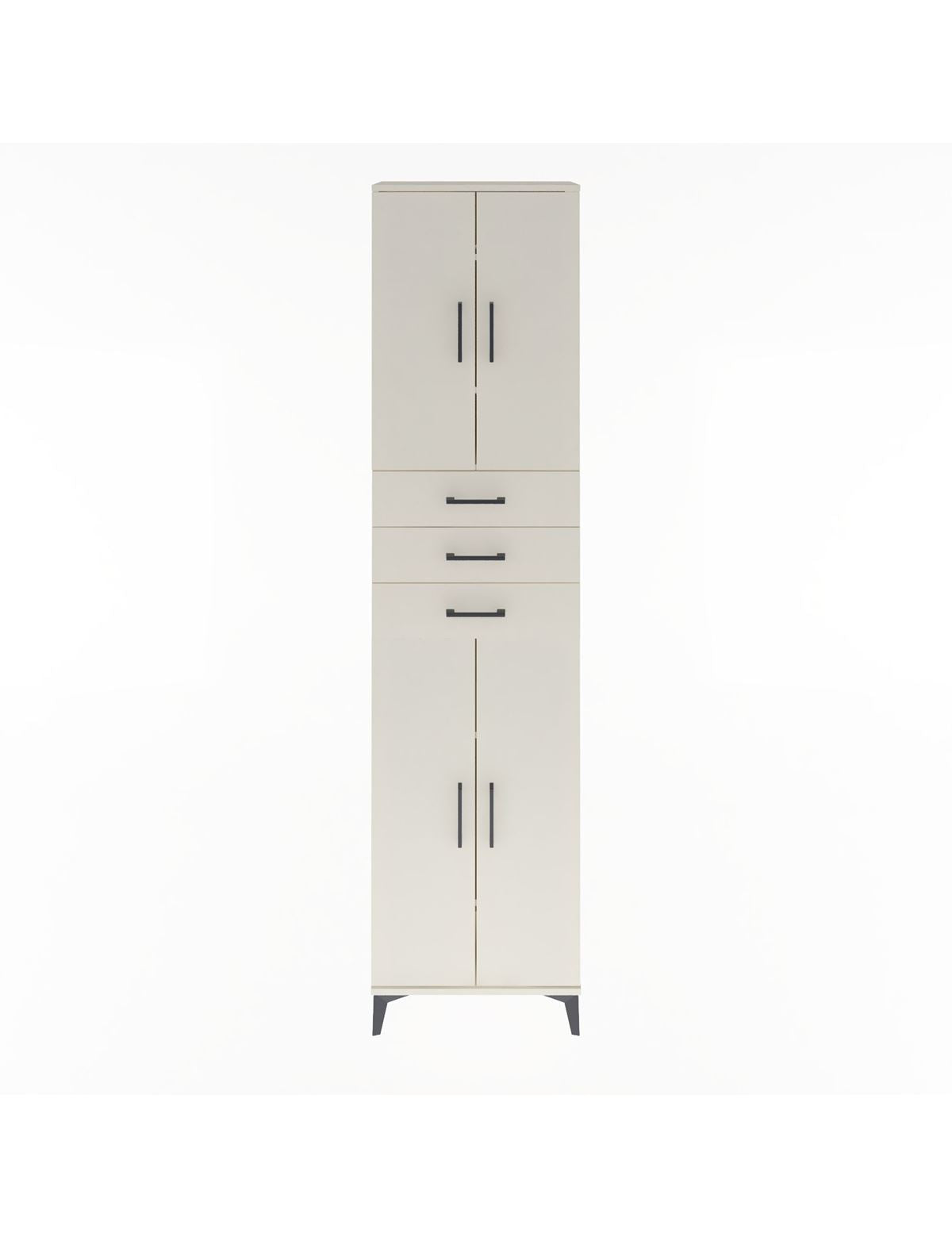 Arges Dolap 5 Raflı 3 Çekmeceli 4 Kapaklı 60x30x243 Aytaşı-Aytaşı