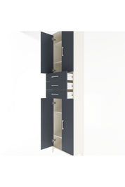 Arges Dolap 5 Raflı 3 Çekmeceli 4 Kapaklı 60x30x243 Aytaşı-Antrasit