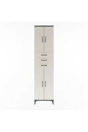 Arges Dolap 5 Raflı 3 Çekmeceli 4 Kapaklı 60x30x243 Antrasit-Aytaşı