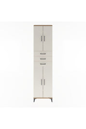 Arges Dolap 5 Raflı 3 Çekmeceli 4 Kapaklı 60x30x243 Çam-Aytaşı